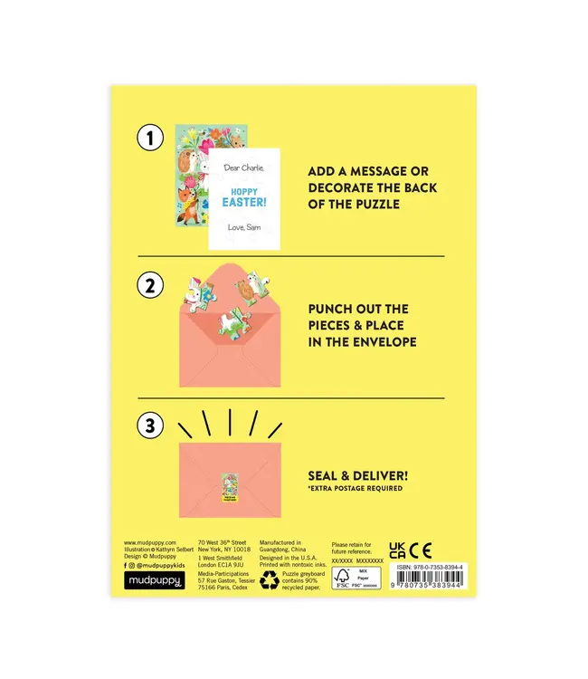 Hoppy Easter Puzzle Greeting Card