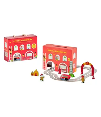 hachette book group Firehouse Wind Up and Go Play Set