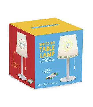 cupcakes & cartwheels LED Cordless Table Lamp with 4 Washable Markers