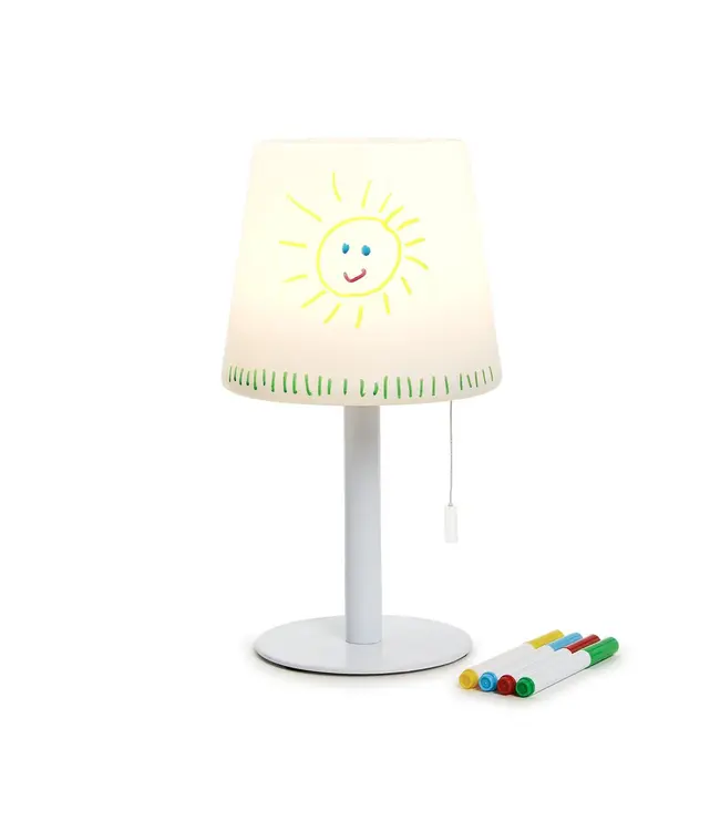LED Cordless Table Lamp with 4 Washable Markers
