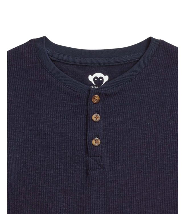 Navy Blue Craftsman Thermal Henley