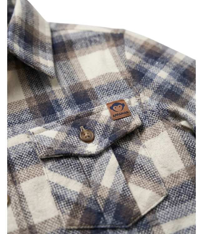 Off White Plaid Flannel Shirt