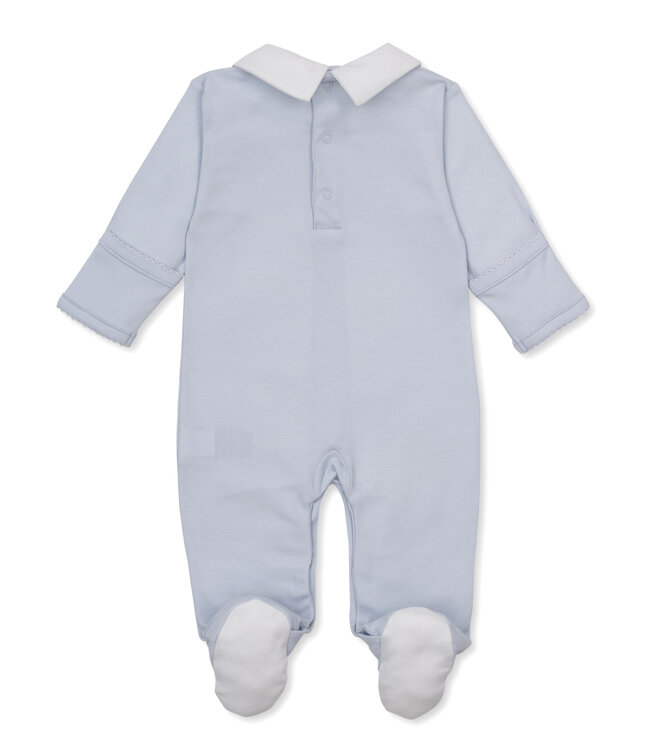 Light Blue Giraffe Laughs Footie