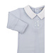 Light Blue Giraffe Laughs Footie