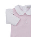 Pink/White Giraffe Laughs Jacquard Overall Set