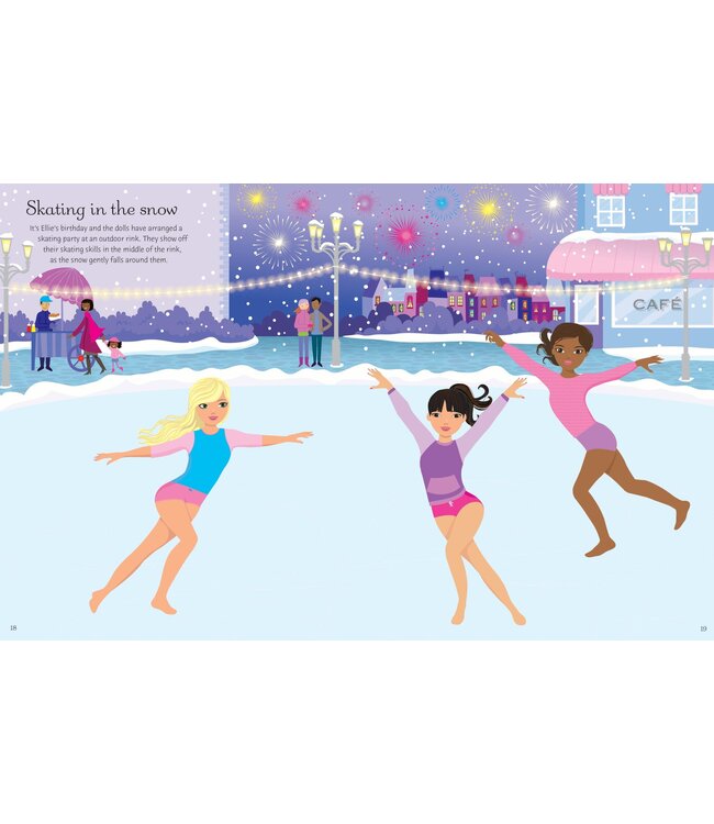 Sticker Dolly Dressing Ice Skaters