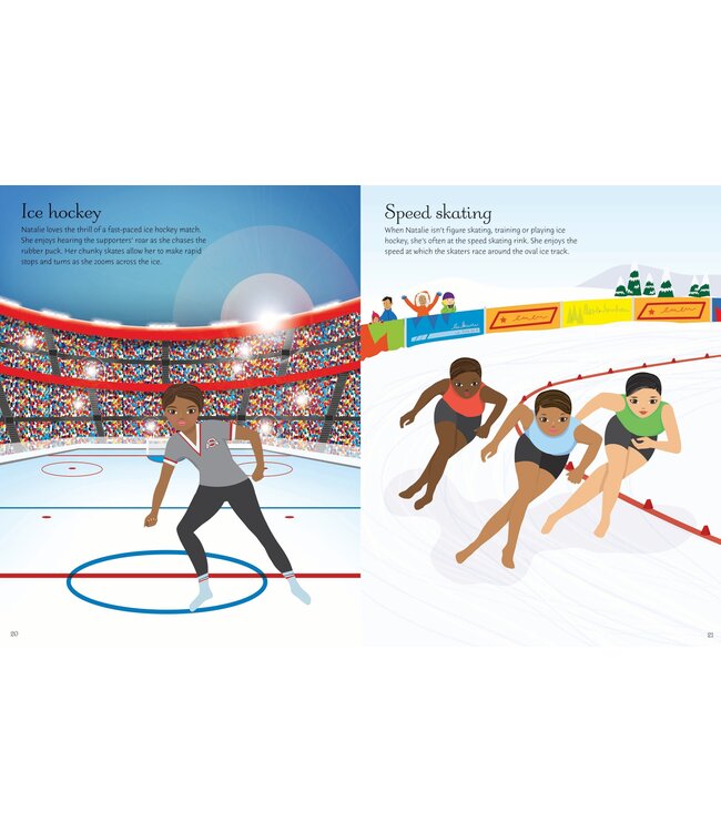 Sticker Dolly Dressing Ice Skaters