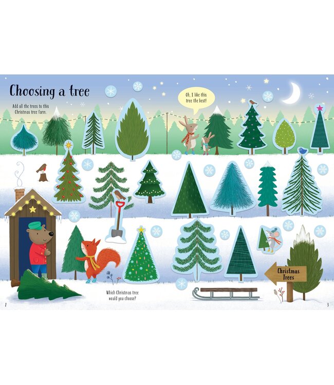 Sparkly Christmas Trees Sticker Book