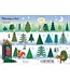Sparkly Christmas Trees Sticker Book