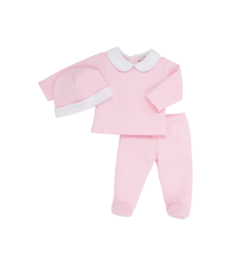 Beaufort Bonnet Palm Beach Pink/White Hart's Hold Me Set