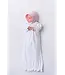 Worth Ave. White/Pink Sweetly Smocked Greeting Gown