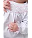 Worth Ave. White/Pink Sweetly Smocked Greeting Gown