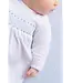 Worth Ave. White/Blue Sweetly Smocked Greeting Gown
