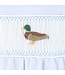 Light Blue Duck By The Lake Smocked Footie