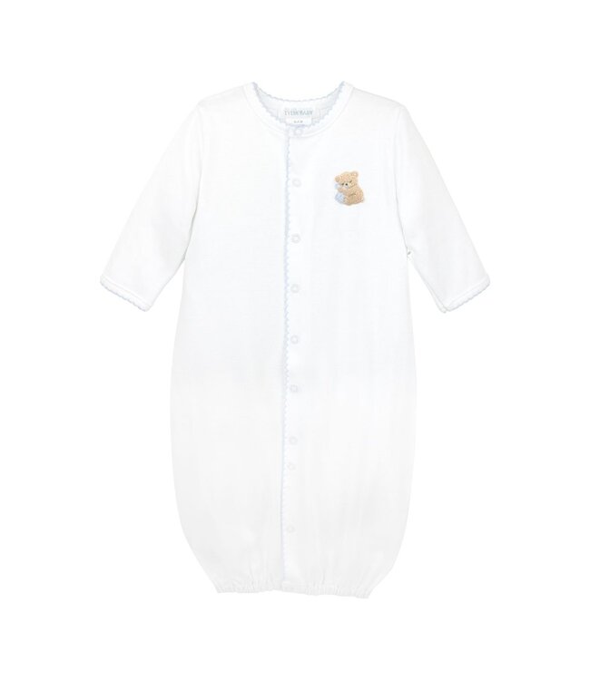 White Paws In the Sky Boys Applique Converter Gown