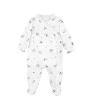 LydaBaby White Blue Harmony Footie