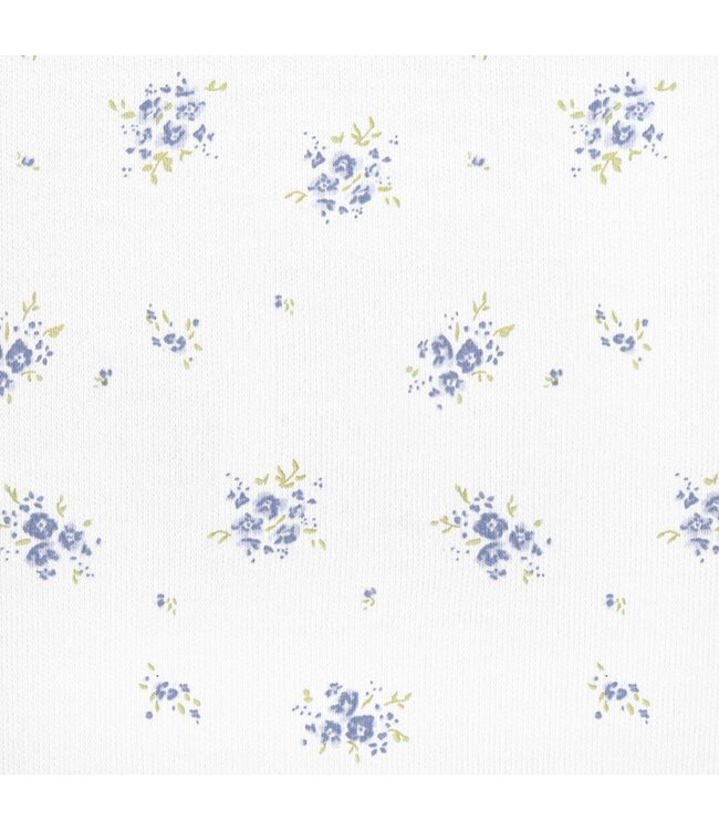 White Blue Harmony Footie