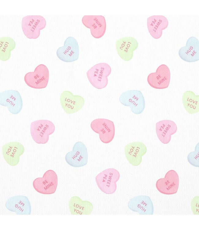 White Sweet Candies Zip Footie