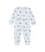 Light Blue Duck By The Lake Zip Romper