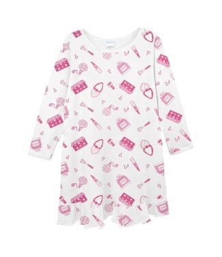 LydaBaby White Tiny Blush Nightgown Dress