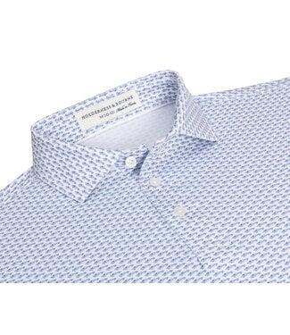 Holderness & Bourne The Harrow Boys Shirt: Pacific Blue