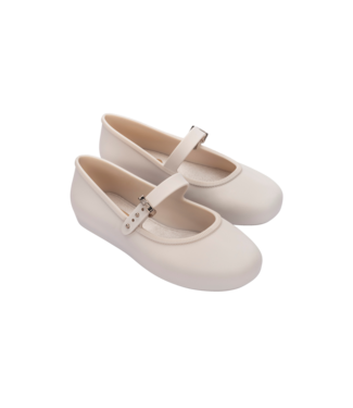 Mini Melissa Girls Beige Soft Ballerina Flat