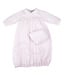 Feltman Brothers Pink/White Take Me Home Gown & Hat Set