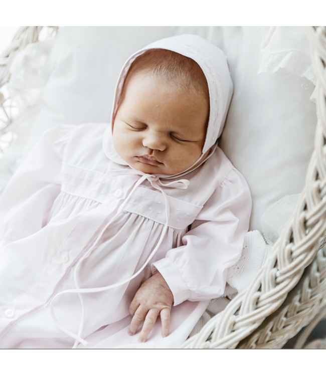 Pink/White Take Me Home Gown & Hat Set