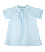 Blue Boys Embroidered Collar Folded Daygown