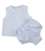 Blue Boys Sailboat Diaper Set