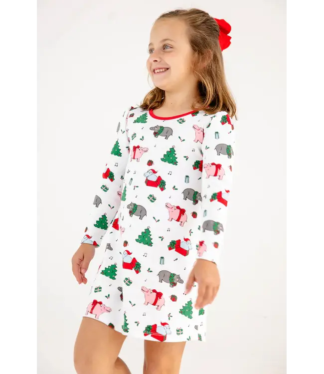 Hippopotamus/Richmond Red L/S Penny's Play Dress