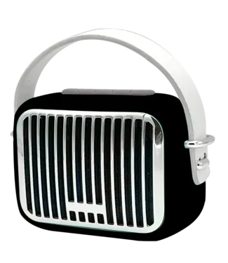 Wireless Express Black Retro Speaker