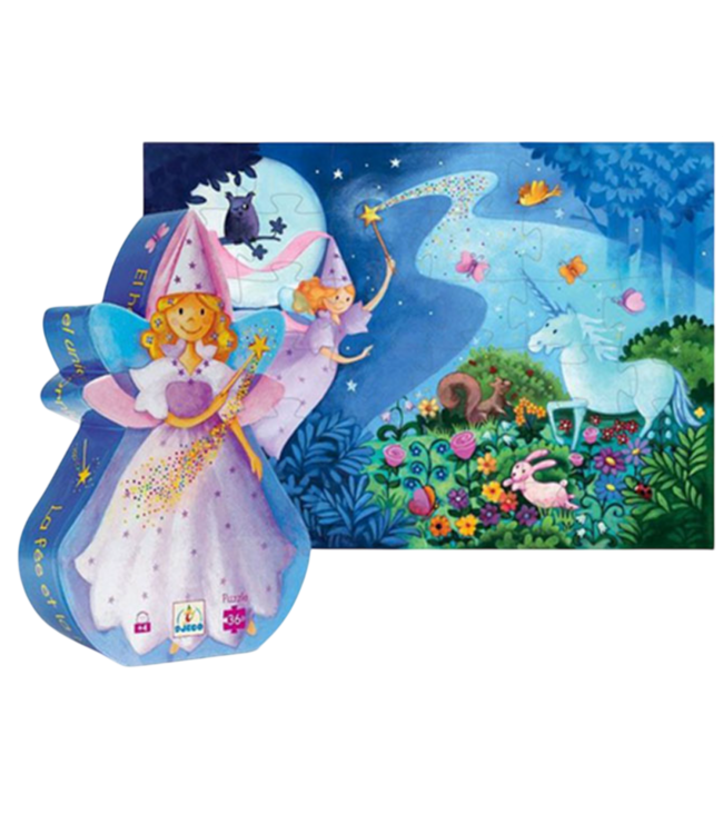 Silhouette Fairy & Unicorn Puzzle