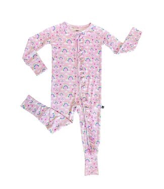 Lev Baby Addison Ruffled Poppy Convertible Romper