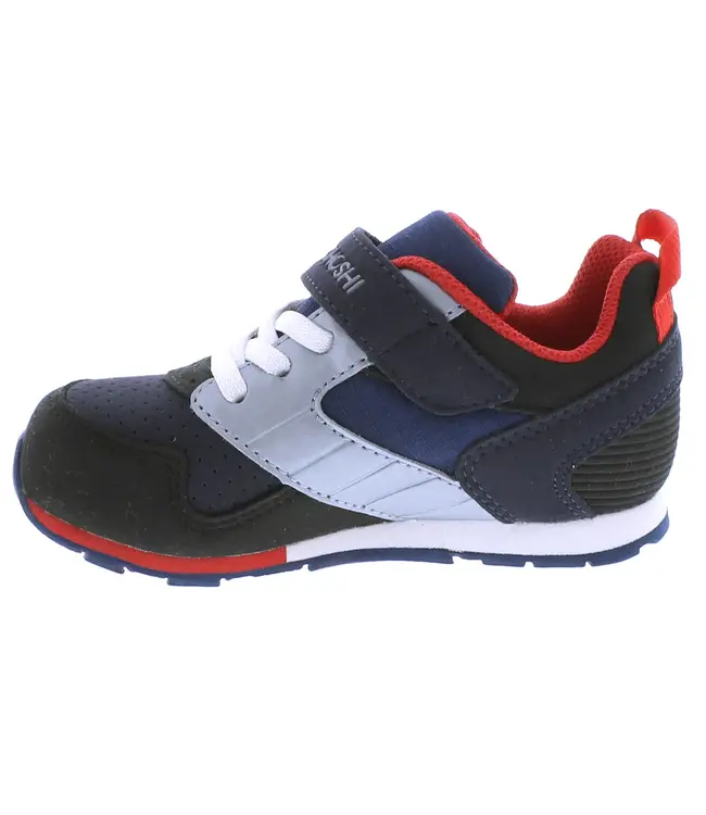 Black/Navy (BLK/NVY) Racer Child Sneaker