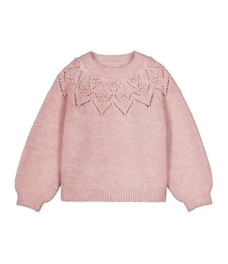 Mayoral Pink Openwork Sweater