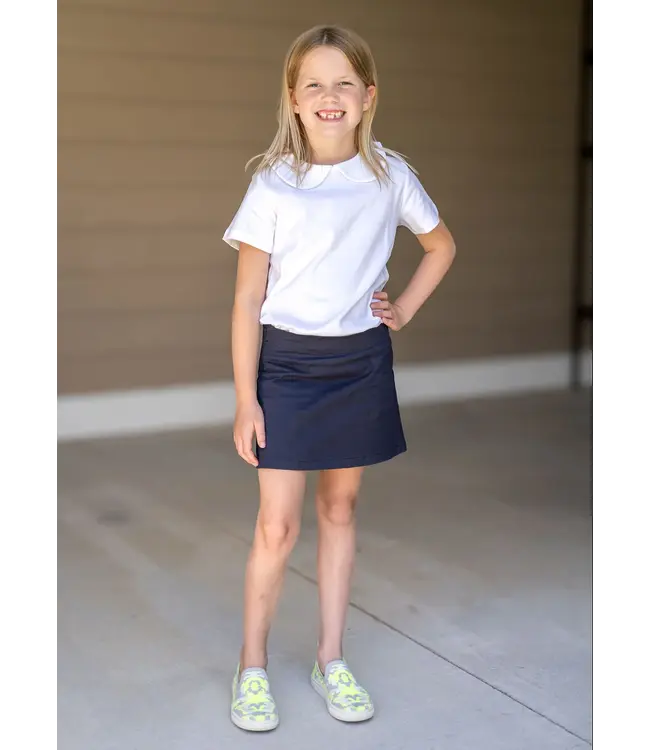 Navy Skort