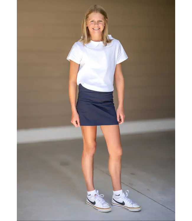 Navy Skort