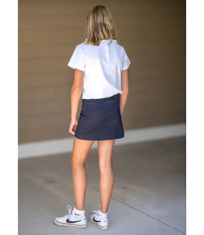 Navy Skort