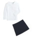 Navy Skort