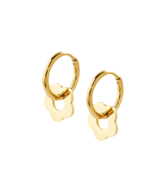 Ethic Goods Flower Hoop Earrings