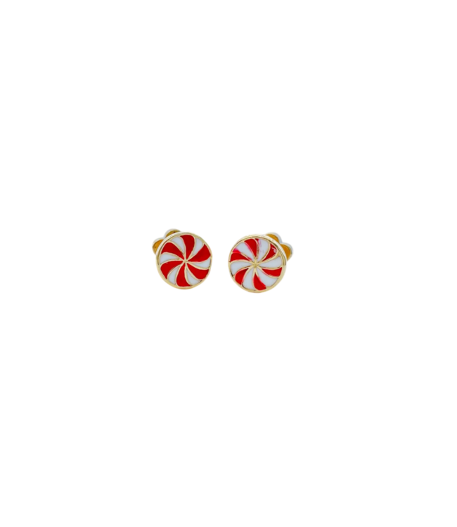 Peppermint Tiny Stud Earrings