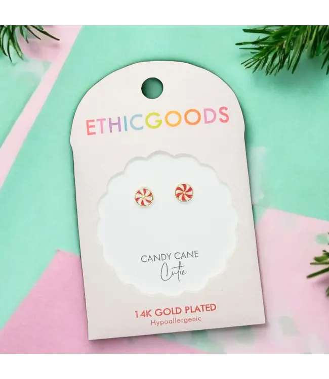 Peppermint Tiny Stud Earrings