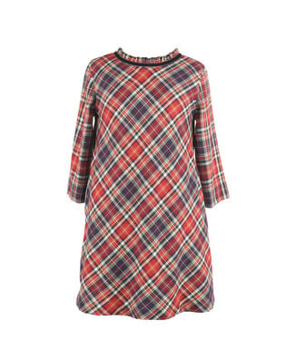 Gabby. Red Plaid Blair Dress