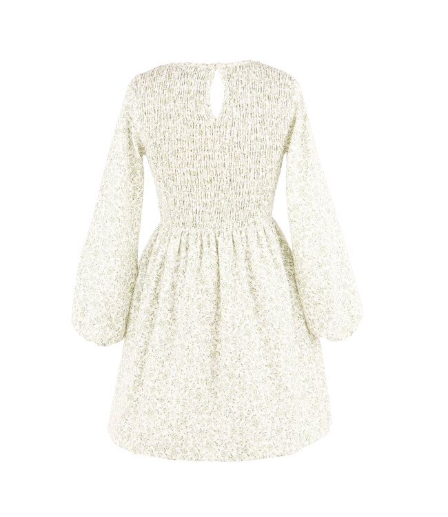 The Green Sophie Shirred Dress