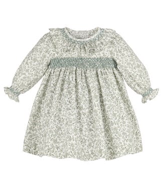 Sophie and Lucas Green Heirloom Floral Dress