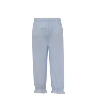 Anavini Light Blue Gingham Girls Pants