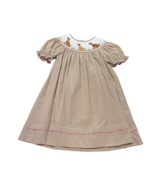 Anavini Khaki Gingham Labrador Bishop with Insert