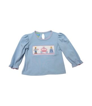 Anavini Light Blue Knit L/S Cinderella T-Shirt