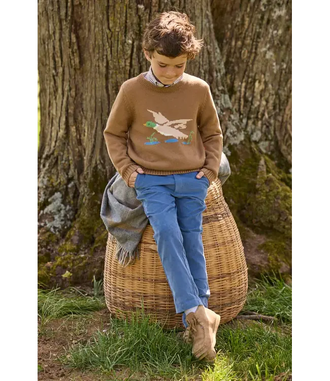 Stormy Blue Corduroy Classic Pant